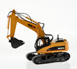 1:14 Scale Excavator With 15 Channels and Metal Bucket