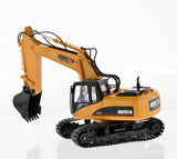 1:14 Scale Excavator With 15 Channels and Metal Bucket