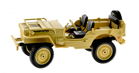 1:10 Scale Jeep With Canvas and Removable Cover
