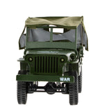 1:10 Scale Jeep With Canvas and Removable Cover